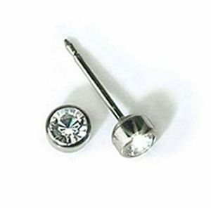 💫Titanium Crystal Earrings | 4mm